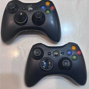 XBOX 360 Microsoft Controller BUNDLE x 2